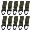 10Pcs Enlarged Mouth Climbing Carabiner Buckle Nylon Backpack Key Hook  For Outdoor Bag