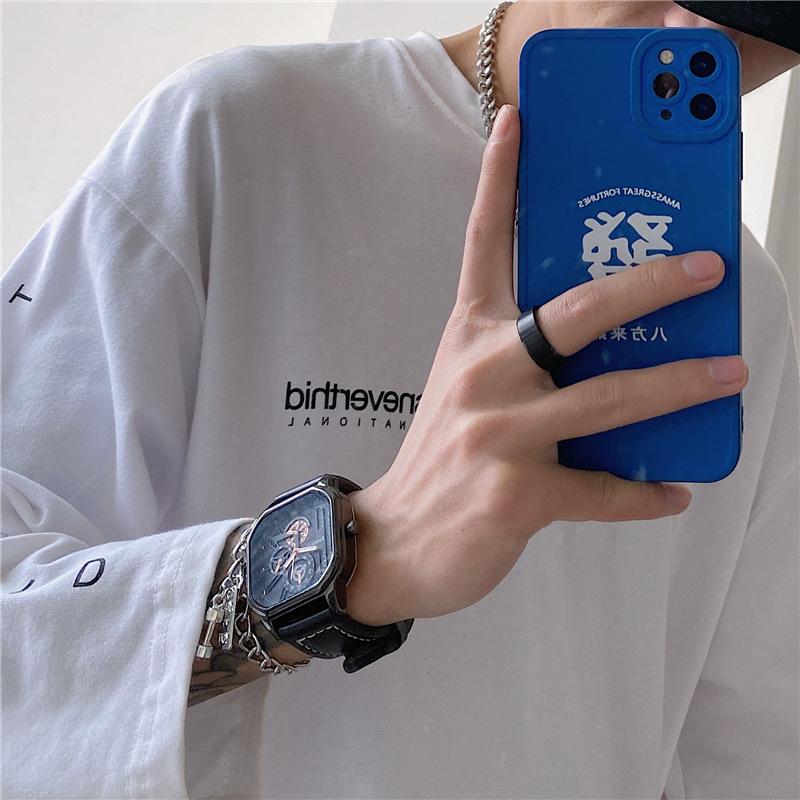 CQ154 Fashionable Men watch cool quartz watches for middle and high school students casual clock gifts watches for man