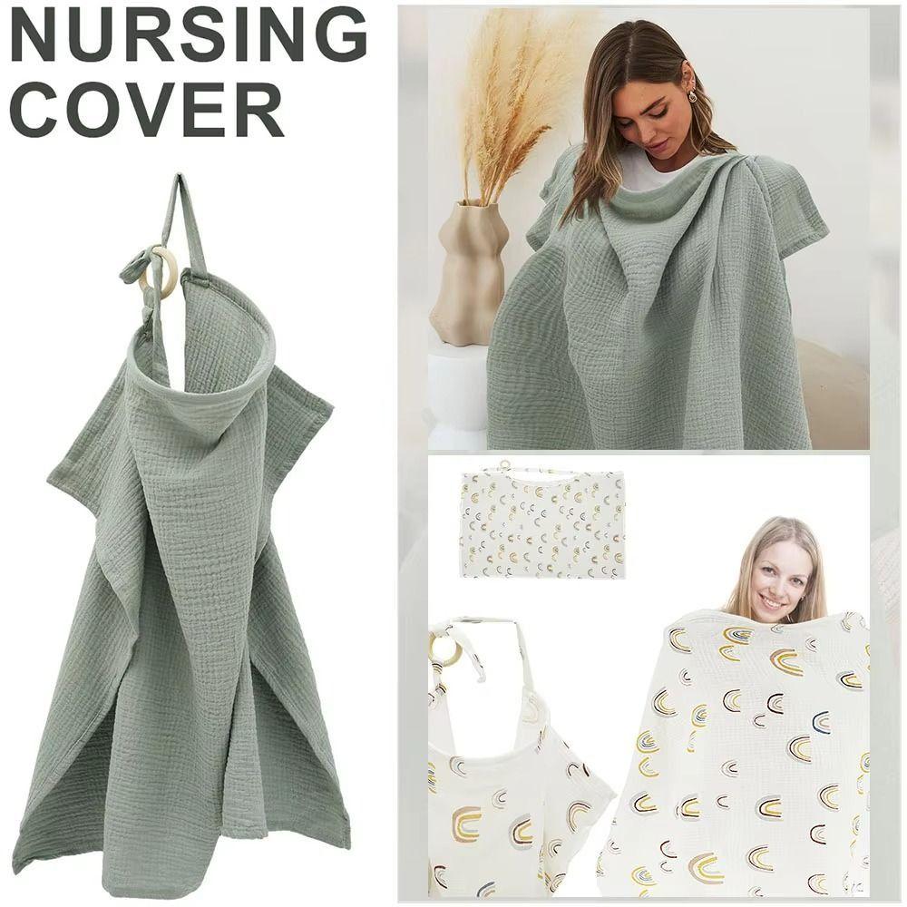 Набір із 3 дихаючих накидок для годування, регульований одяг для годування немовляти, шарф-накидка для годування