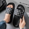 One-word drag men's home indoor slippers one-pedal tide 2 summer new men's slippers