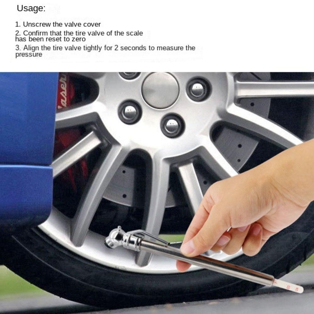 5-50PSI Tyre  Air Pressure Test Meter Pen Shaped Tire Pressure Test Pen Durable Tire Gauge