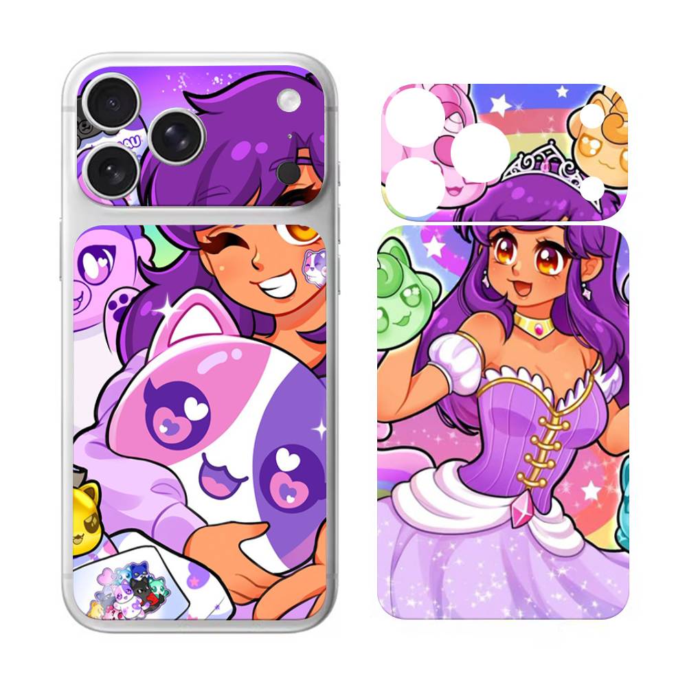 Aphmau Cute Girl Funny For Apple IPhone 17 Pro 17 Pro Max Back Cover Decal Wrap Skin Colorful Rear Protective Sticker Film