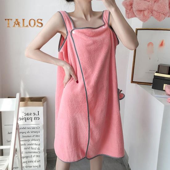 

Банное полотенце Ультра-мягкий женский банный халат Абсорбирующий удобный дизайн на пуговицах Полотенце для душа для дома фиолетовый