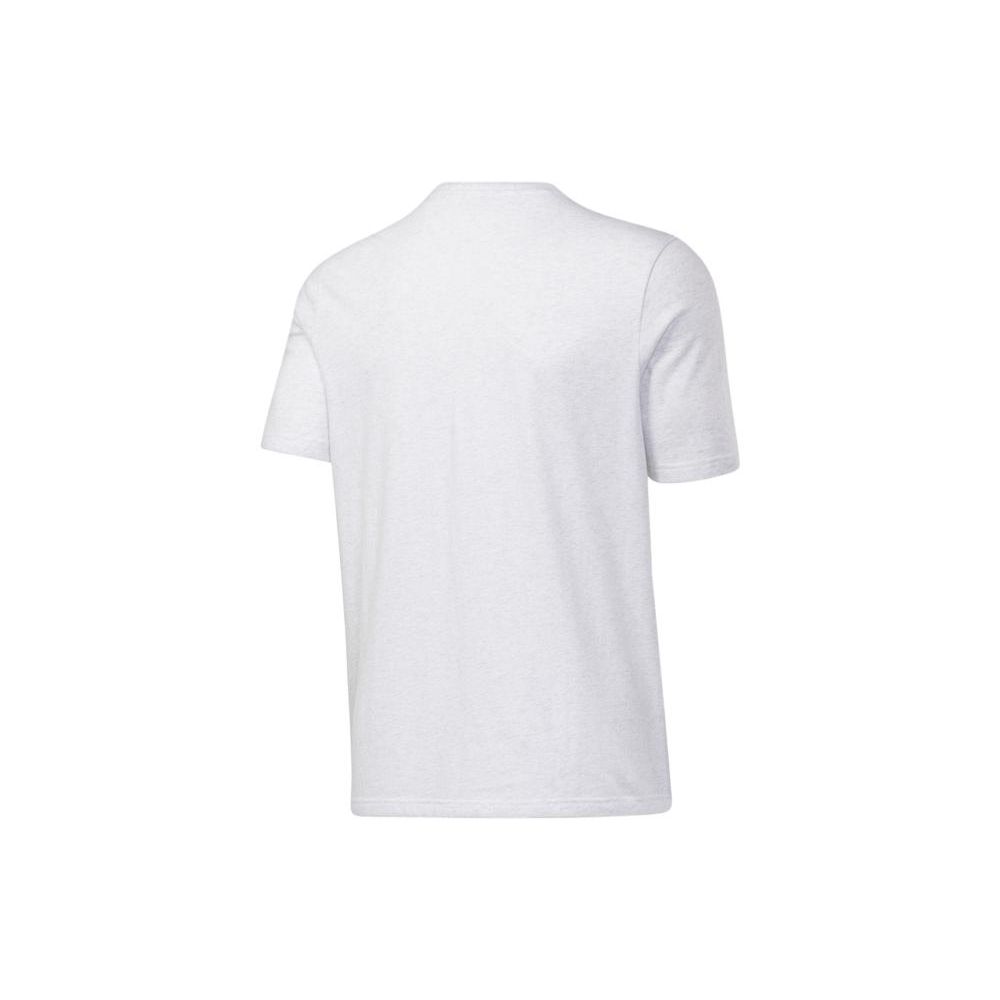 Reebok American Retro Casual Logo Print Short Sleeve Crew Neck T-Shirt Unisex Tops Light-Gray GU3876