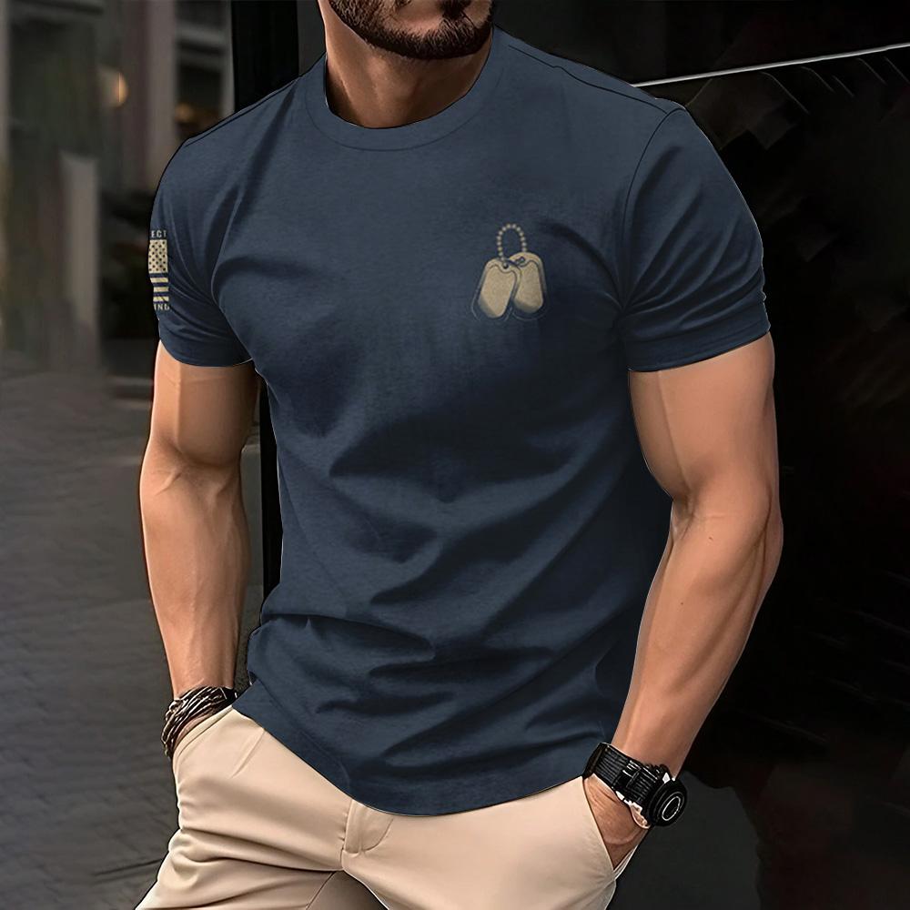 

Летний топ с круглым вырезом и 3D-принтом, модная повседневная простая футболка с коротким рукавом для мужчин 5XL