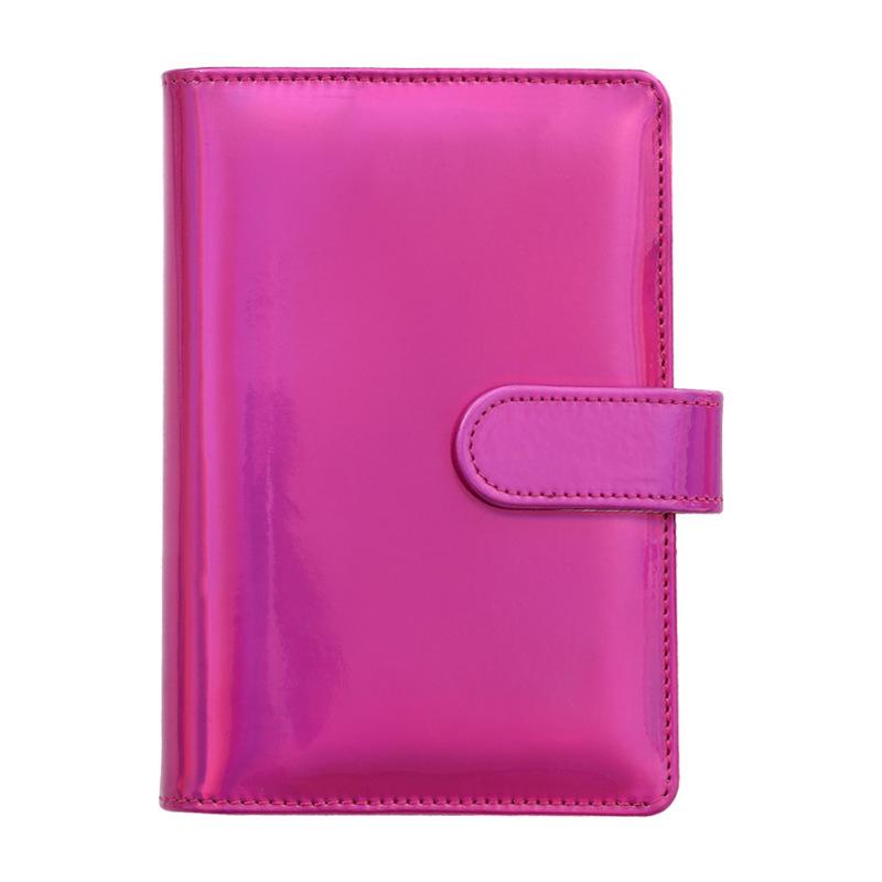 Colorful A6 PU Leather Macaron Budget & Account Book - Multi-functional Cash Diary & Storage Planner