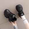 Black dad shoes new winter velvet warm two cotton shoes thick sole heightening casual sports shoes