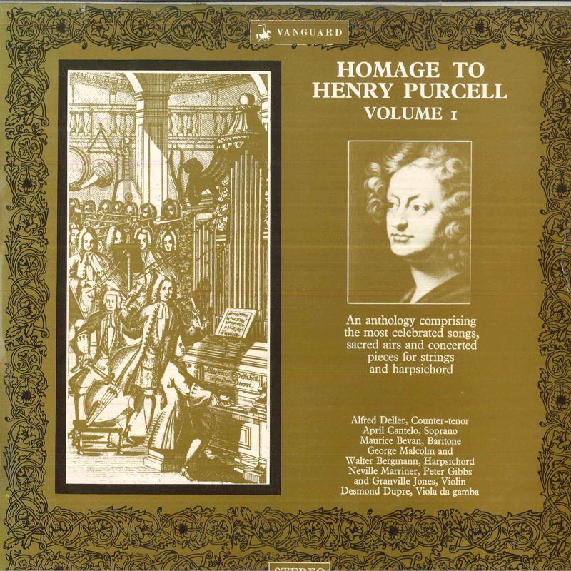 LP Record ALFRED DELLER, APRIL CANTELO, MAURI - Homage To Henry Purcell Volume 1 VSL11032 VANGUARD UK Classical Used