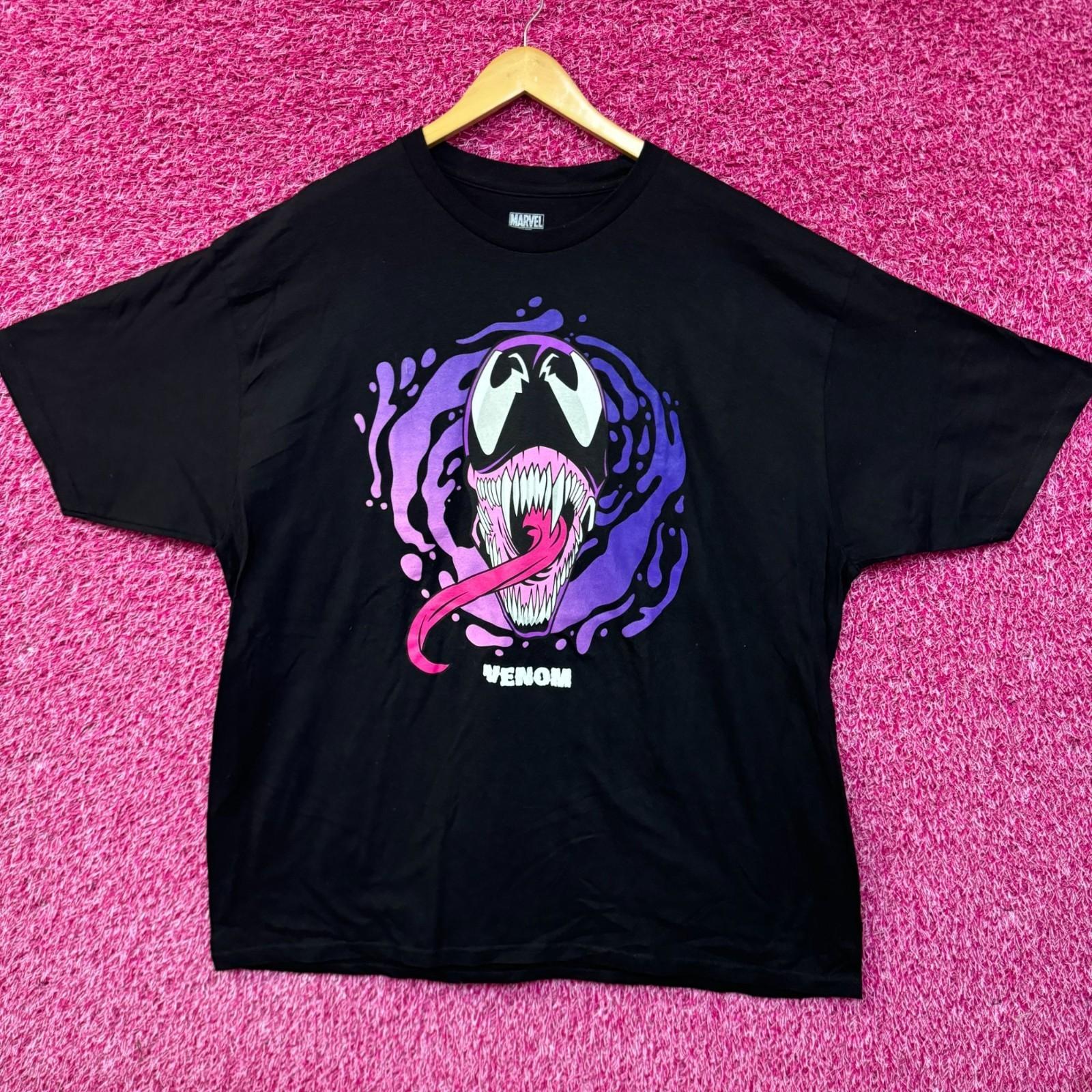 Venom Face ombre swirl 100% Cotton T-shirt Mens Tees Top 3XL