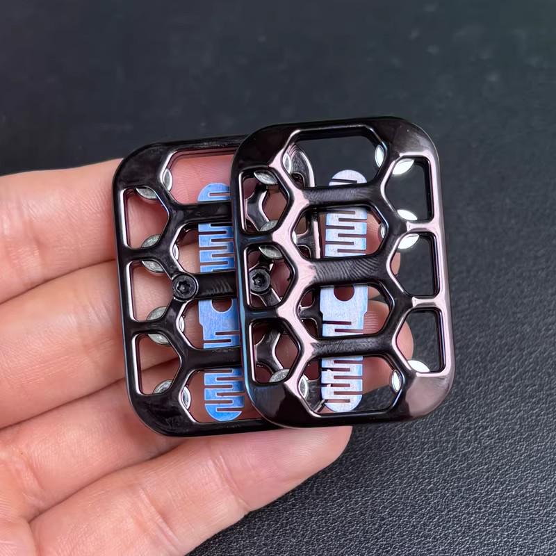 EDC Magnetic Card Pusher with Tuning Fork & Metal Spinner