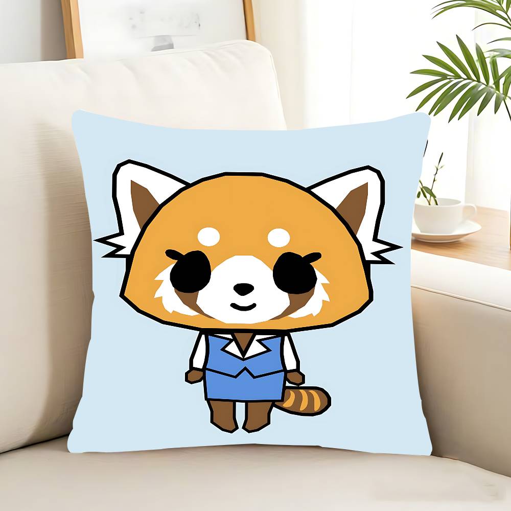 Cartoon Animation A-AggretsukoS Pillow Case Removable Washable Cushion Cover – All-Season Soft Linen