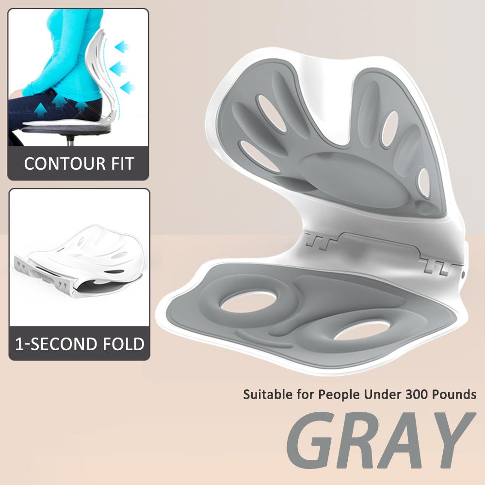 

Foldable Back Support Sitting Posture Correction Office Chair Back Pain Relief Ergonomic Waist Protection Cushion Anti Hunchback серый