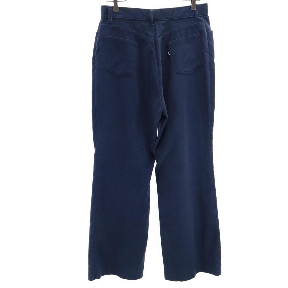 Levi's 70s Vintage Rocket Talon Corduroy Pants 18 Navy Big E Women Used