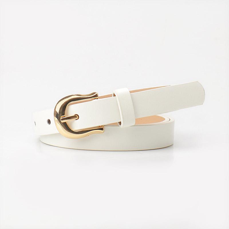 Fashion Faux Leather Waist Belt For Ladies With Minimal Design