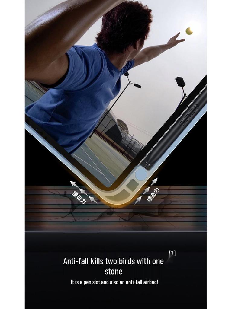 Xiaomi Pad 7 Tok 6/6S Pro 11.2'' Toll tartóval és 5/5 Pro 12.4'' Héj, Teljes lefedettség