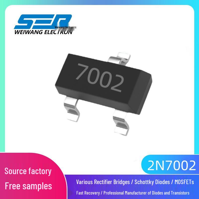 

SEP Brand 2N7002 SOT-23 N-channel Field Effect Transistor 7002 Screen Printed