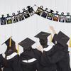 Runtowo 1Set Proud of you Grade Graduation Photo Banner ,Graduation Season Paper Photo Frame Hanging Flag