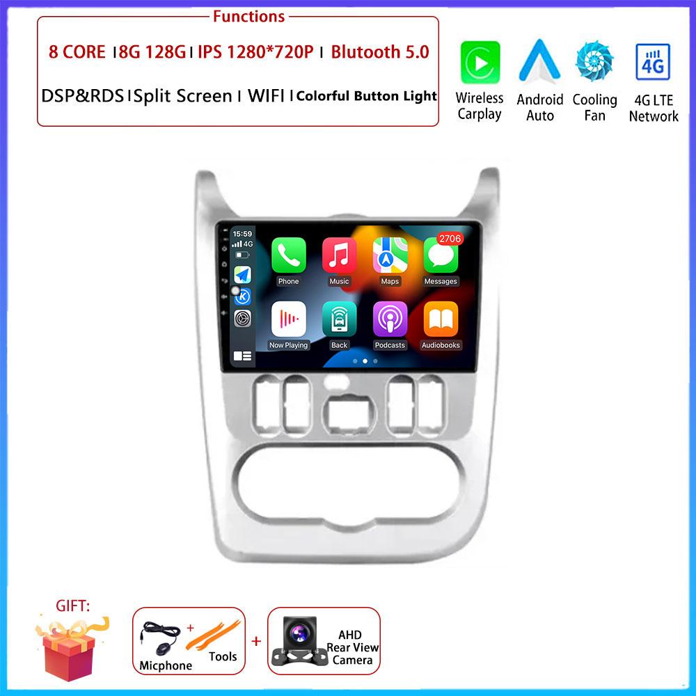 Android Carplay For Renault Logan 1 Sandero 2009 - 2015 For Lada Largus Car Radio Navigation GPS Multimedia Video Player