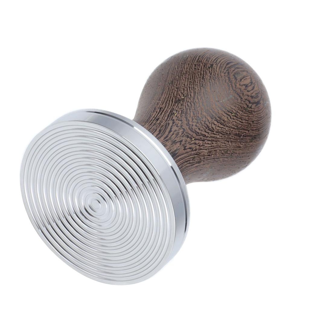 53mm Edelstahl Kaffee Tamper Holzgriff Kaffeepulver Hammer Presswerkzeug Zubehör