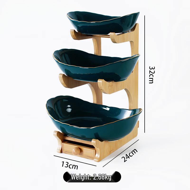 Multi-layer Ceramic Fruit & Snack Plate