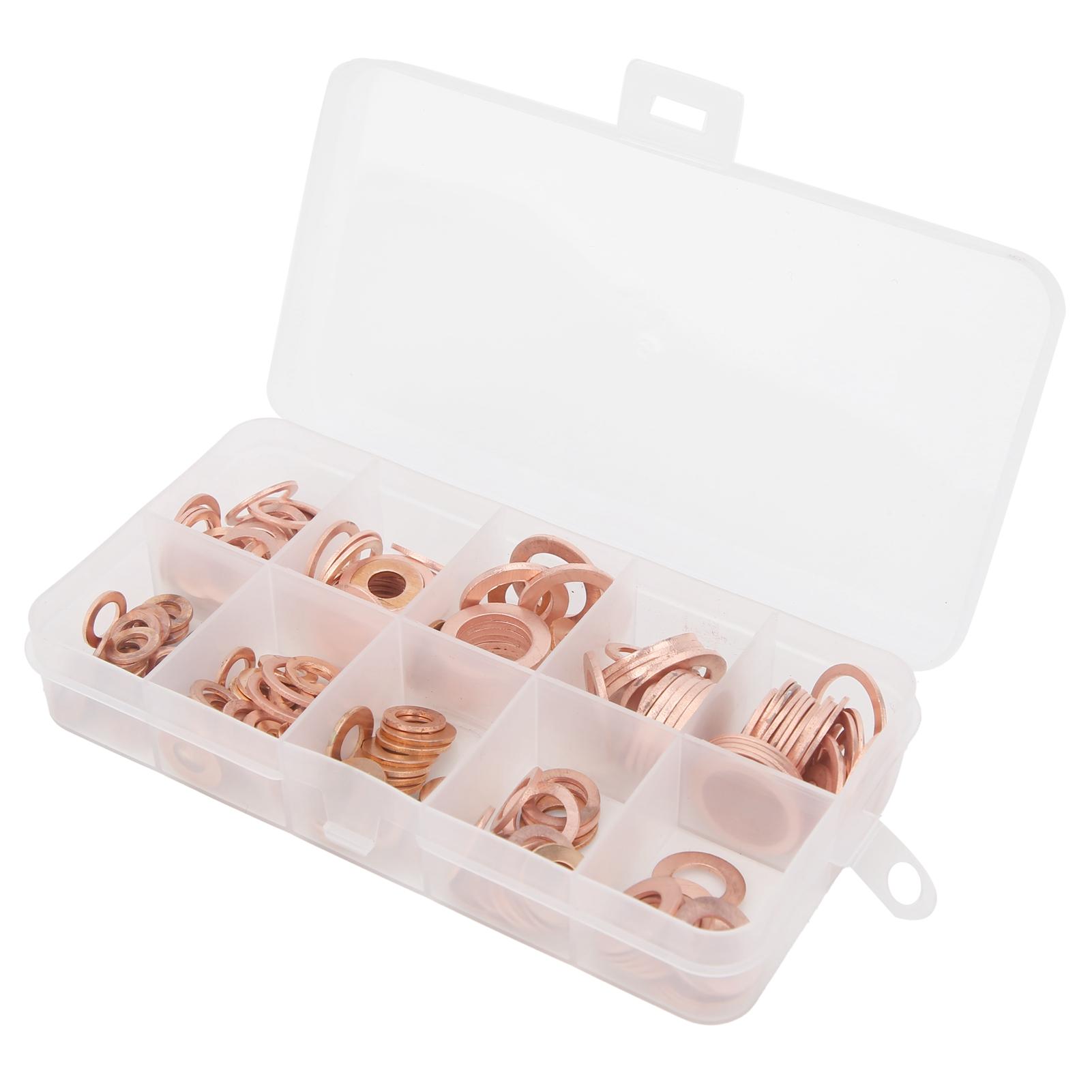 

200 шт. Красная медная прокладка O-кольцо прокладка уплотнительное кольцо шайба плоское уплотнительное кольцо