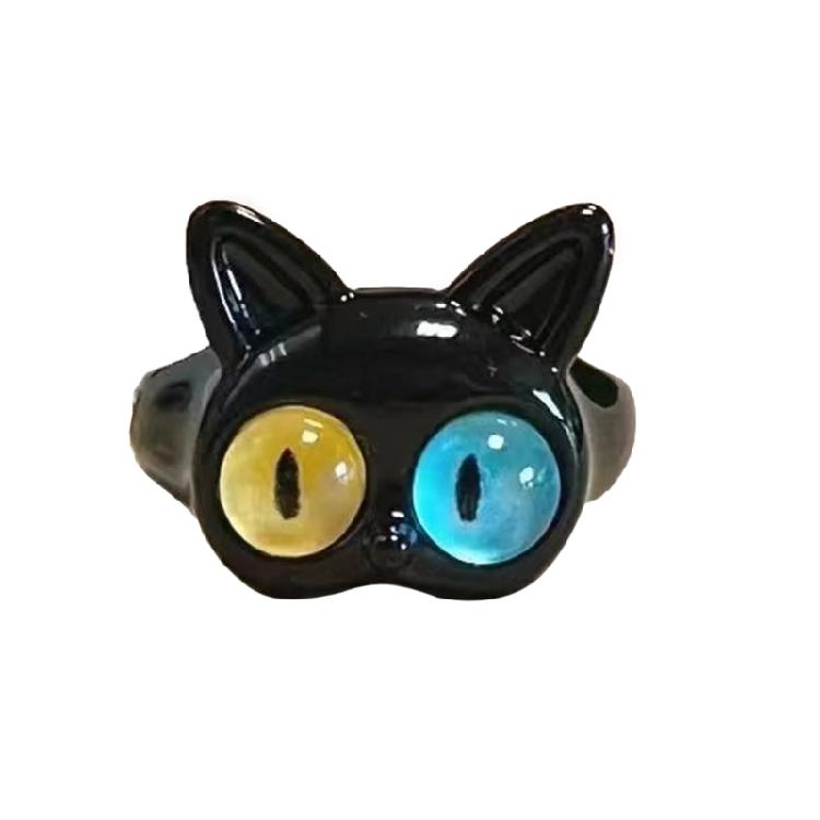 

Resin Lightweight Open Rings Children Monster Ring Animal Finger Cat Ring