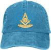 Masonic Square and Compasses Sun Baseball Cap Cotton Washed Adjustable Casual Unisex Hat