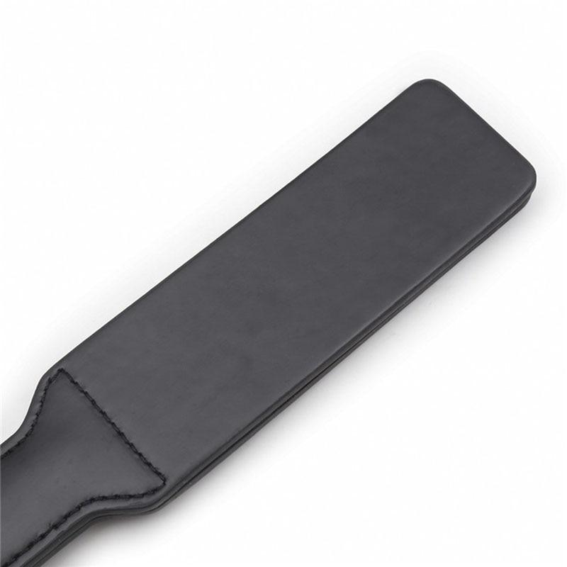 Black Paddle  Double Layer Leather Ass Spanking Slave Whip Fetish Paddles