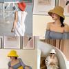 Straw Hat Women Summer Big Brim Travel Sunscreen Hepburn Wind Visor Holiday Beach Hat Foldable Versatile Hat Women