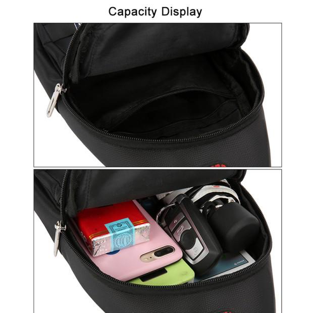 Leisure Sports Backpack Oxford Cloth Chest Bag Travel Storage Bag Messenger Bag Mini  Shoulder Bag