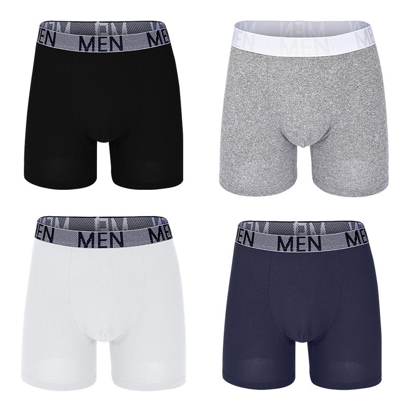 4Pcs Male Panties Cotton Men's Underwear Boxers Breathable Man Boxer Printed Underpants Comfortable Shorts Men Underwear S-XXL