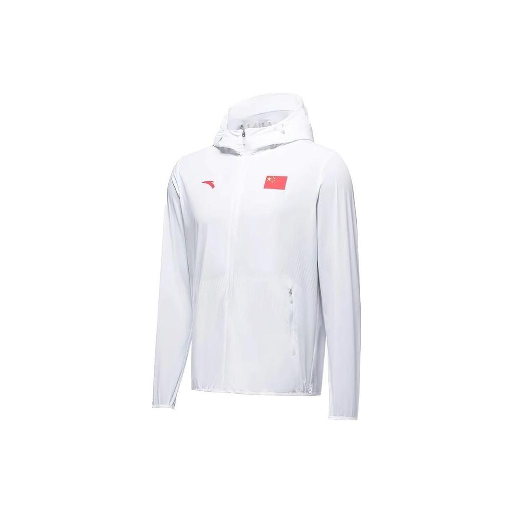 Anta Waterproof Breathable Windproof Long Sleeve Jacket Unisex Jacket White 452220105-1