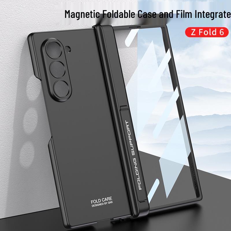 Samsung Z Fold6 Frosted Magnetic Hinge Case with Side Bracket