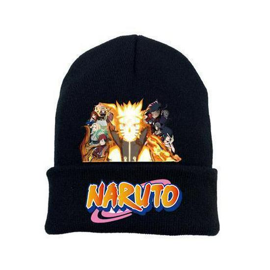 Pletená čepice Anime Naruto & Sasuke - Teplá zimní móda pro muže a studenty