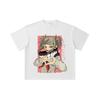 260 GSM Doppelgarn 32er Zählung 100% Baumwolle My Hero Academia V19 Toga Druck Unisex Schweres Baumwoll-T-Shirt