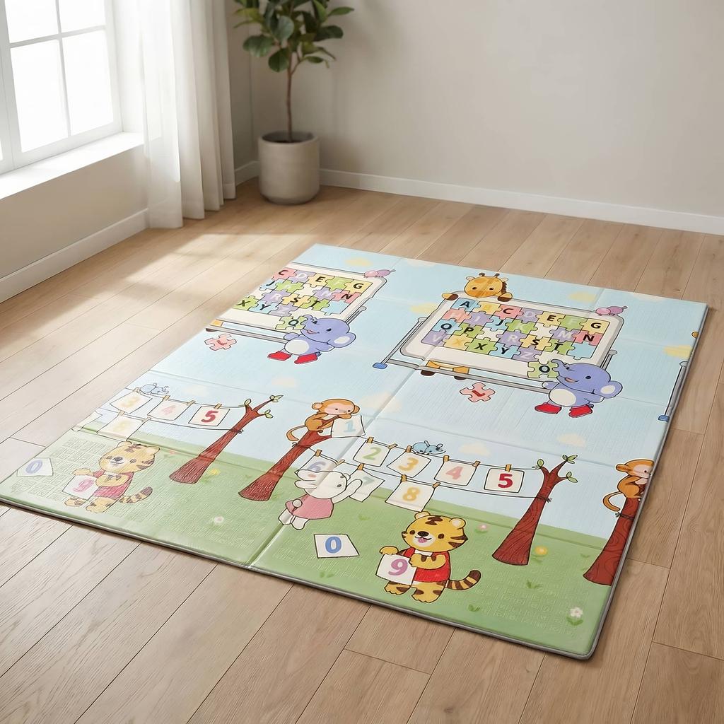 Folding Mat 150X180X1Cm - Numbers/Road
