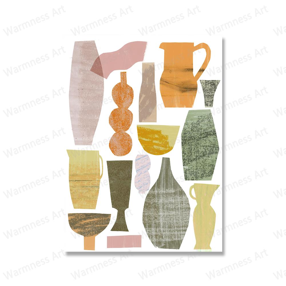 Flower Market Vases Wall Art Canvas Painting Coffee Pot Moka Posters Prints Botanical Wall Pictures For Living Room Home Decor