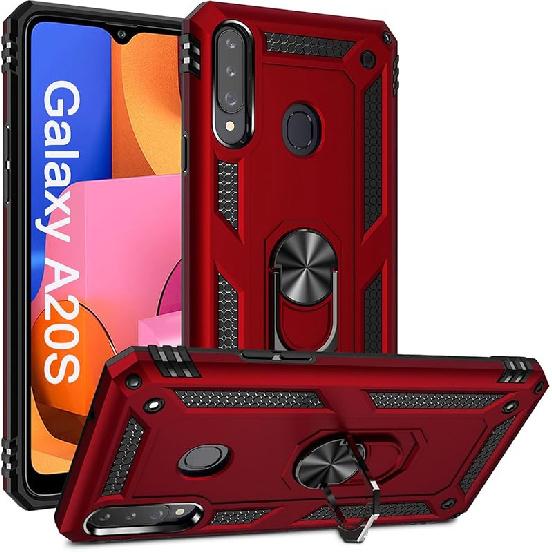 ADDIT A20s Case, Samsung Galaxy A20s Case Military Grade Protective Samsung A20s Cases Cover with Ring Car Mount Kickstand for Samsung Galaxy A20s -