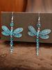 2pcs Vintage Butterfly Long Earrings,Earrings For Women