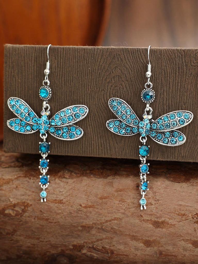 2pcs Vintage Butterfly Long Earrings,Earrings For Women