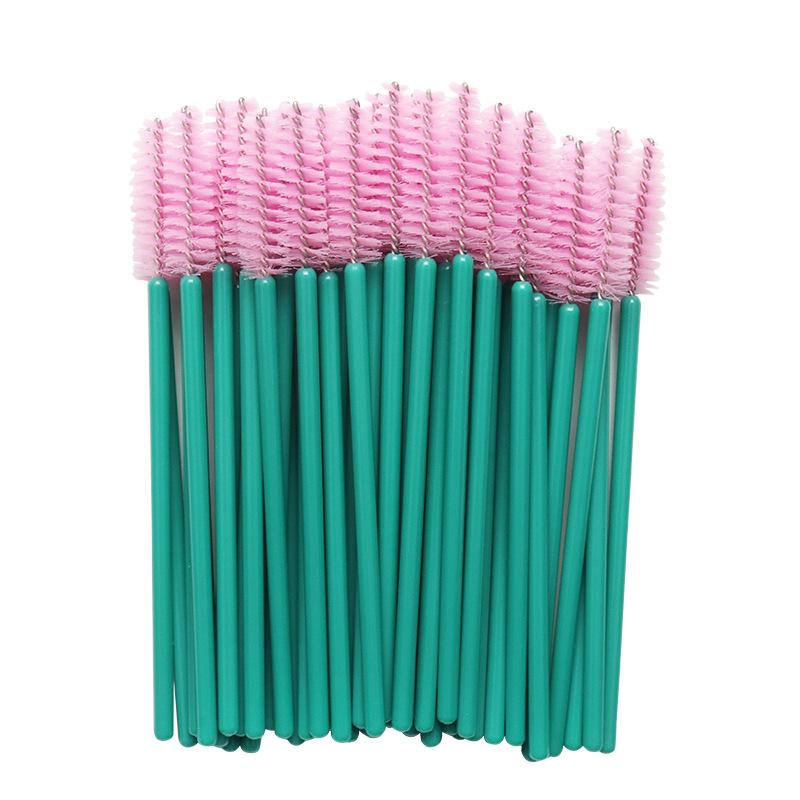 Disposable Plastic Eyelash Brush Mascara Wand Lash Brush Colorful Eyelash Extension Brushes