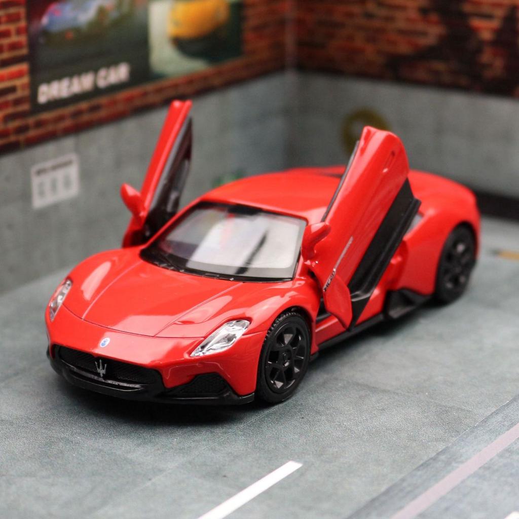 1/36 Maserati MC20 Super Sport Spielzeugautomodell für Kinder RMZ CiTY 5" Druckguss-Miniatur-Pullback-Kollektion Geschenk für Kinder Jungen