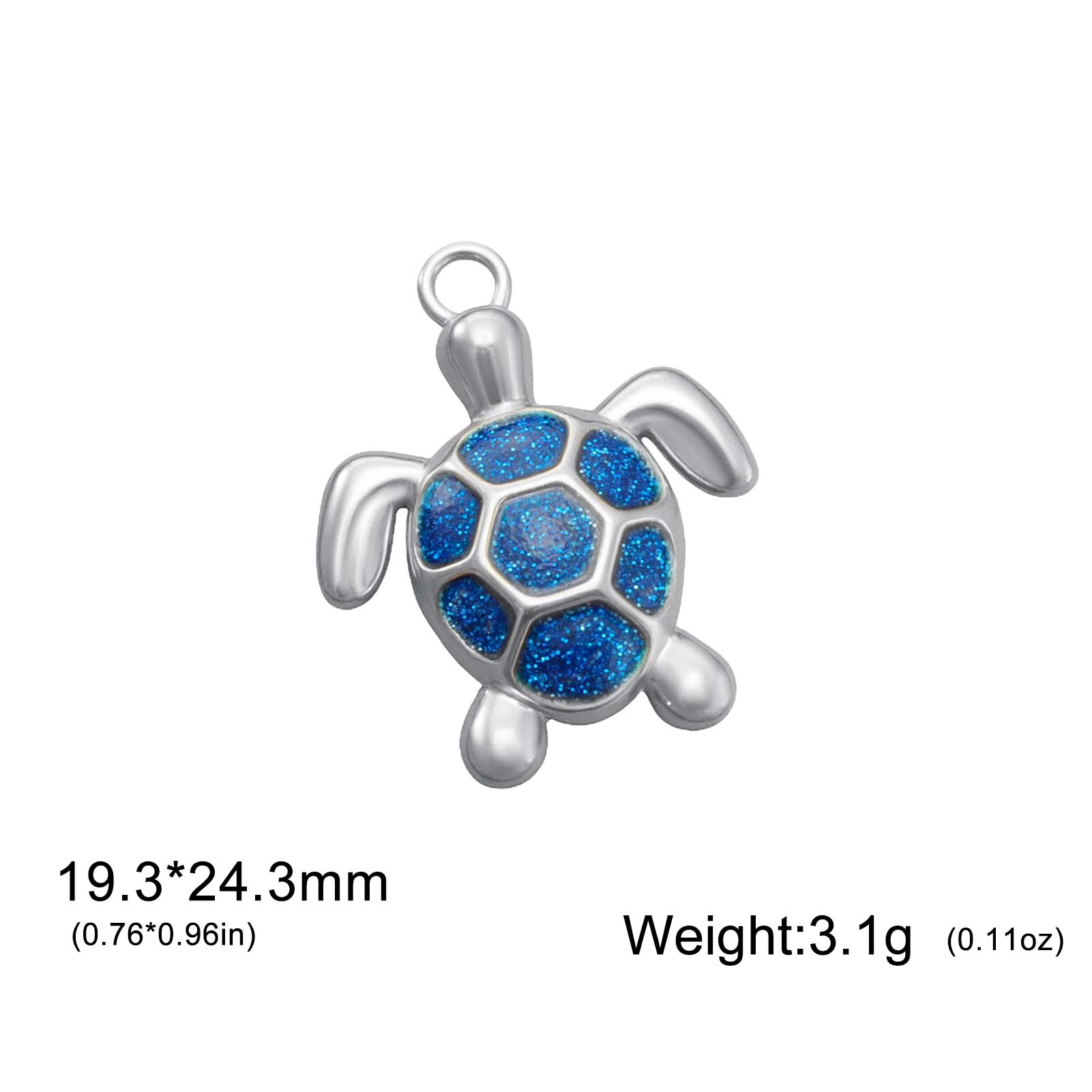 

Teamer Enamel Sea Turtle Charms Stainless Steel Gold Color Pendant For Necklace Bracelet Jewelry DIY Making Wholesale 2026 New