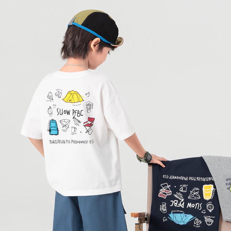 Boys' Outdoor Camping Style Cool Short Sleeve T-shirt
