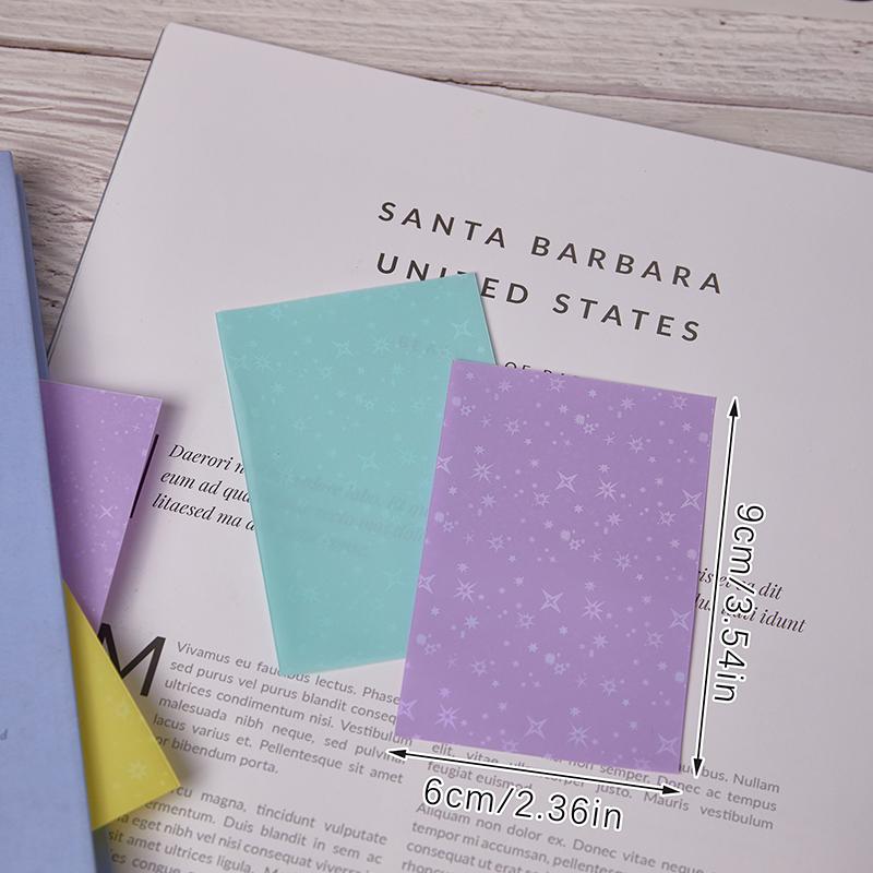 50 Stück/Packung Glitzernde Sterne Farbige Kpop Idol Fotokarte Kartenhüllen Fotokarten Schutz Aufbewahrungsbeutel