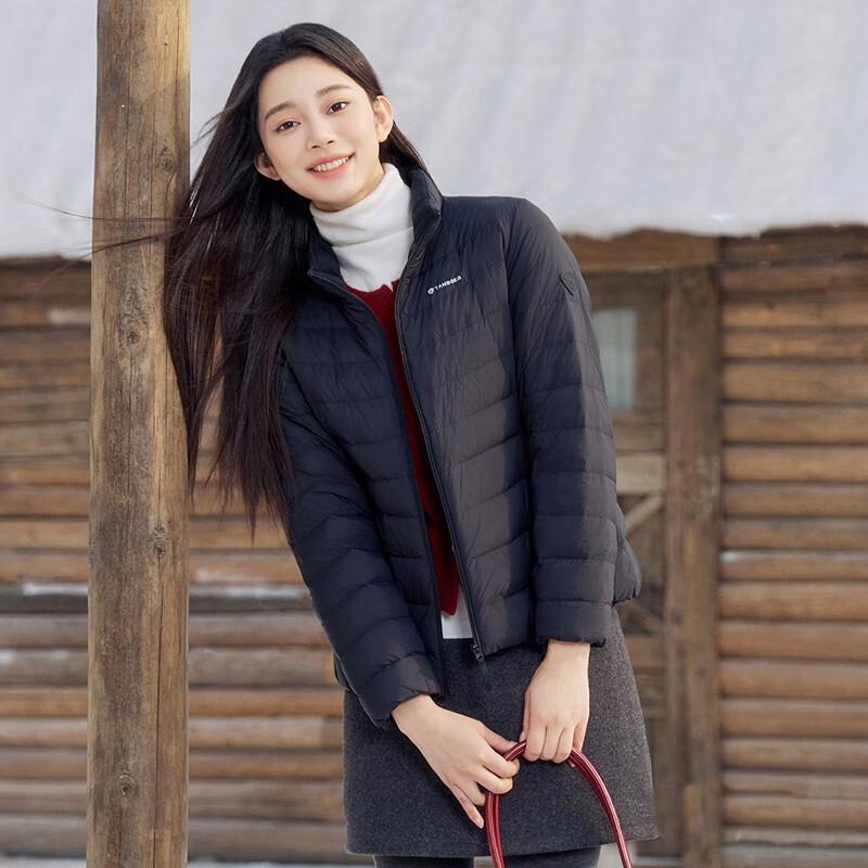 Tanboer Women's Lightweight Short Stand Collar Down Jacket TB5330266A
