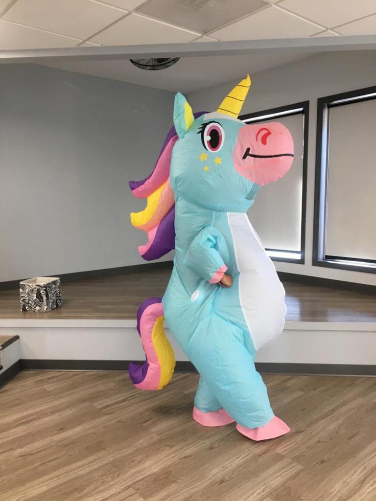 Unicorn Rainbow Inflatable Costume for Christmas & Halloween Parties