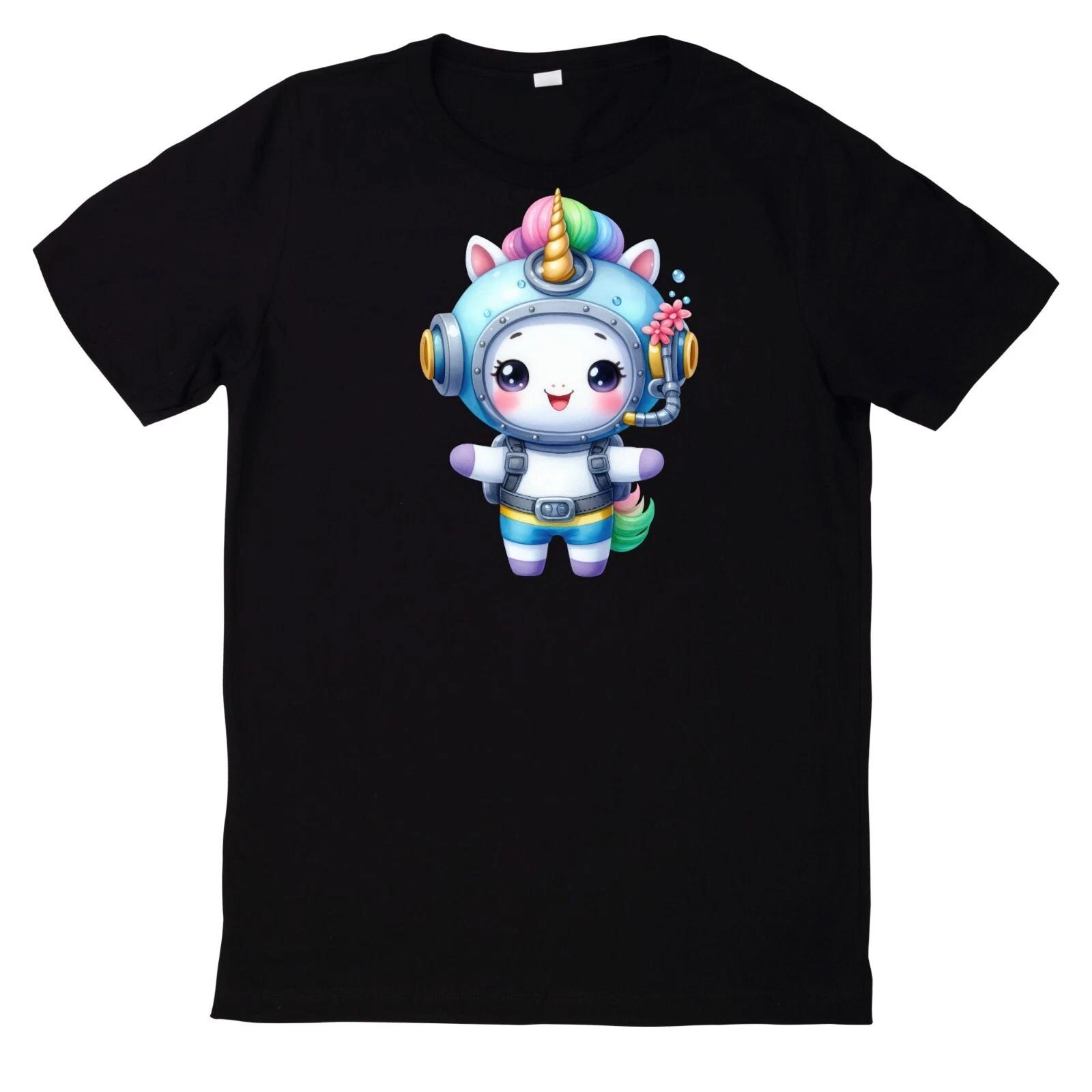 T-Shirt Lustiges Einhorn Poolparty L