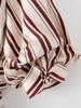 European & American Style Women's V-Neck Striped Midi Dress with Belt, Spring 2026 New Arrivals.