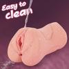 Textured Realistic 3-in-1 Male Masturbator Simulates Oral and Vaginal Hands-Free Men's Masturbation Cup for Intimate Play Waterproof Adult Toys